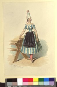 Ida Schuselka-Brüning as a French Peasant in 