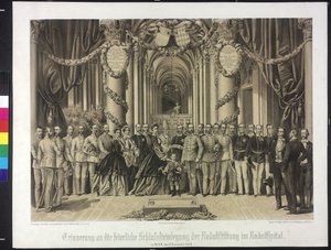 Reminder of the Ceremonious Laying of the Headstone of the Rudolf Foundation in the Rudolfspital 1864