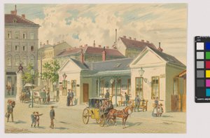 Inscribed: “Gumpendorfer Line” by Franz Gerasch