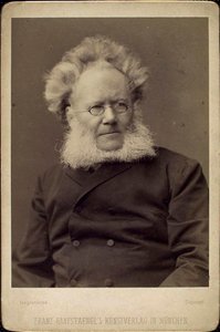 Henrik Ibsen, Norwegian playwright and poet by Franz Hanfstaengl