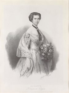 Portrait of Empress Elisabeth of Austria by Franz Hanfstaengl