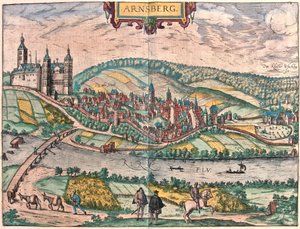 Arnsberg, Germany (engraving) by Franz Hogenberg