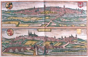 Eschwege and Fritzlar, Germany (Engraving) by Franz Hogenberg