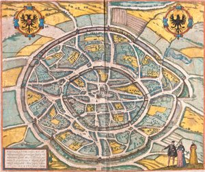 Map of Aachen, Germany