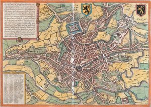 Plan of Ghent, Belgium by Franz Hogenberg