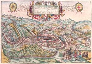 Serravalle, Vittorio Veneto, Italy (engraving)