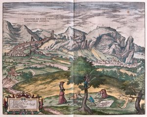 Terracina, Italy (engraving)