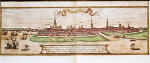View of Hamburg (engraving) by Franz Hogenberg