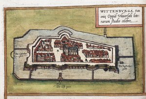 View of the City of Wittenberg in Germany