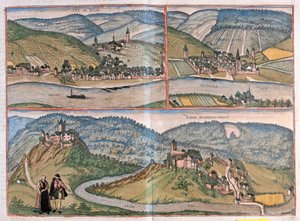 Zell An Der Mosel, Bernkastel-Kues, Manderscheid, Germany (engraving)