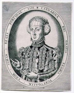 Portrait of Catherine, Queen of Portugal, wife of John III by Franz Huys