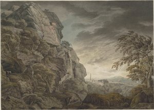 Heroic Landscape in the Thunderstorm