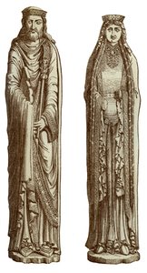 Clovis I and Clotilde His Wife, 12th century, 1870