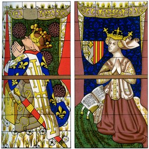Fragment of a Stained Glass Window in Le Mans Cathedral, Mans, France, 1849 by Franz Kellerhoven