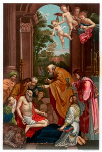 Last Communion of Saint Jerome by Franz Kellerhoven