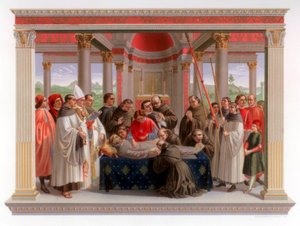 Obsequies of St Francis, 1482-1485 by Franz Kellerhoven
