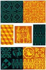 Paving Tiles of the 14th and 15th Century, 1870 by Franz Kellerhoven