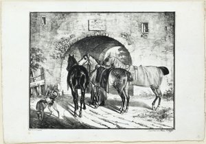 Three Horses at the Gateway