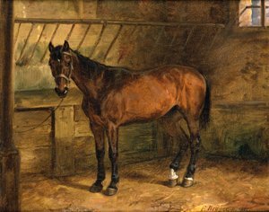 Horse in the Stable by Franz Krüger