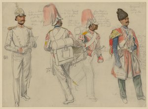 Kossacowski, Captain of the Preobrazhensky Regiment; Steppanoff, Drummer of the Emperor of Austria