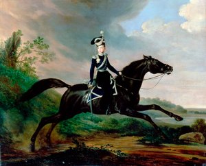 Equestrian Portrait of Grand Prince Alexander Nikolayevich