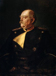 Portrait of Chancellor Otto von Bismarck in Uniform by Franz von Lenbach