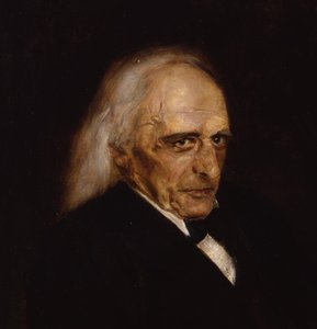 Portrait of Theodor Mommsen (detail) by Franz von Lenbach