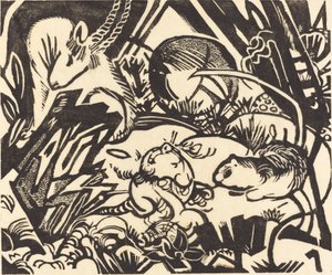 Animal Legend, 1912 by Franz Marc