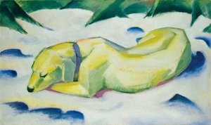 Dog Lying in the Snow, c.1911