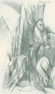 Composition of Horses and Abstract Forms