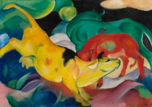 Cows, Red, Green, Yellow