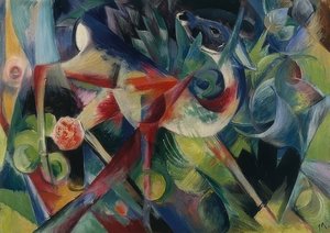 Deer in the Flower Garden. 1913