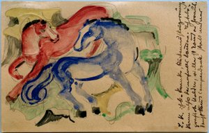 Red and Blue Horse