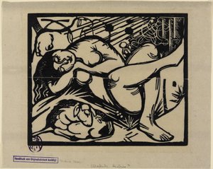 Sleeping Shepherdess by Franz Marc