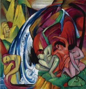Women under a Waterfall