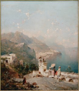Elegant Ladies Overlooking the Gulf of Salerno