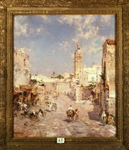 Figures in a Moorish Town by Franz Richard Unterberger