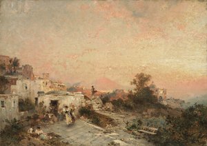 La Tarantella, Posilipo, Naples, c.1895 by Franz Richard Unterberger
