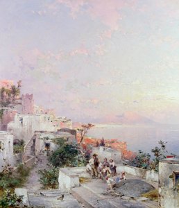 Posilipo, Naples by Franz Richard Unterberger