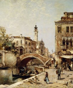 Santa Catarina Canal, Venice by Franz Richard Unterberger