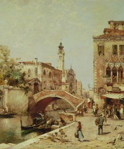 Santa Catarina Canal, Venice by Franz Richard Unterberger
