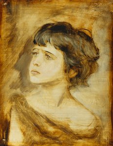The Head of a Girl by Franz Seraph von Lenbach