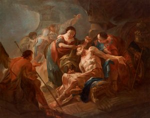 The Young Tobias Heals His Father with the Fish Gall by Franz Sigrist d. Ä.