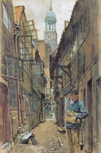 A Back Alley in Hamburg