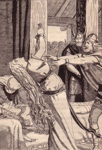 Illustration for The Edda: Germanic Gods and Heroes by Hans von Wolzogen by Franz Stassen