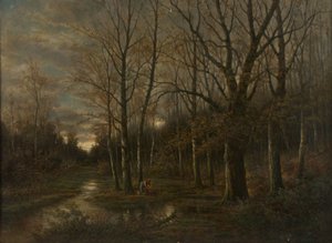 Meadow Landscape near Lundenburg by Franz Stephan Paschinger