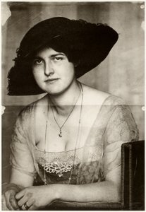 Mary with a dark hat by Franz Stuck Ritter von