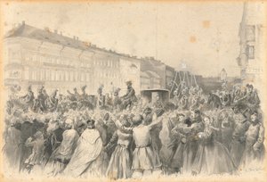 Procession of Alexander II, 1862 by Franz Teichel