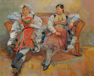Women from Gailtal by Franz Wiegele