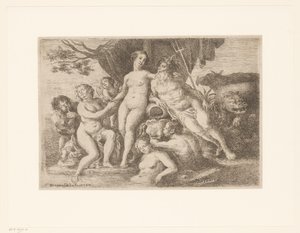 Neptune and Amphitrite Among Bathing Nymphs and Mermen by Franz Xaver Wagenschon